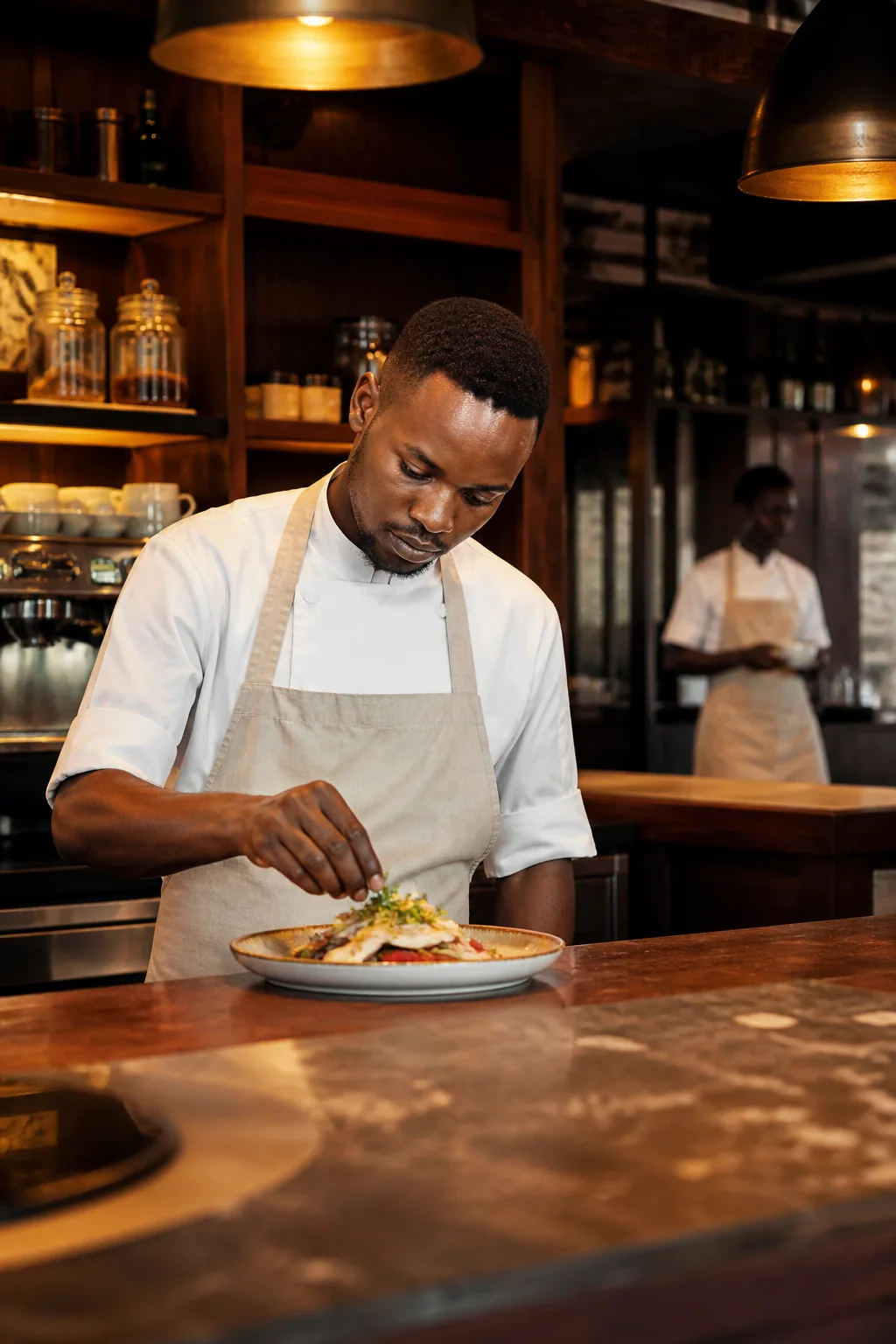 Kitchen pass at AdvaCafe