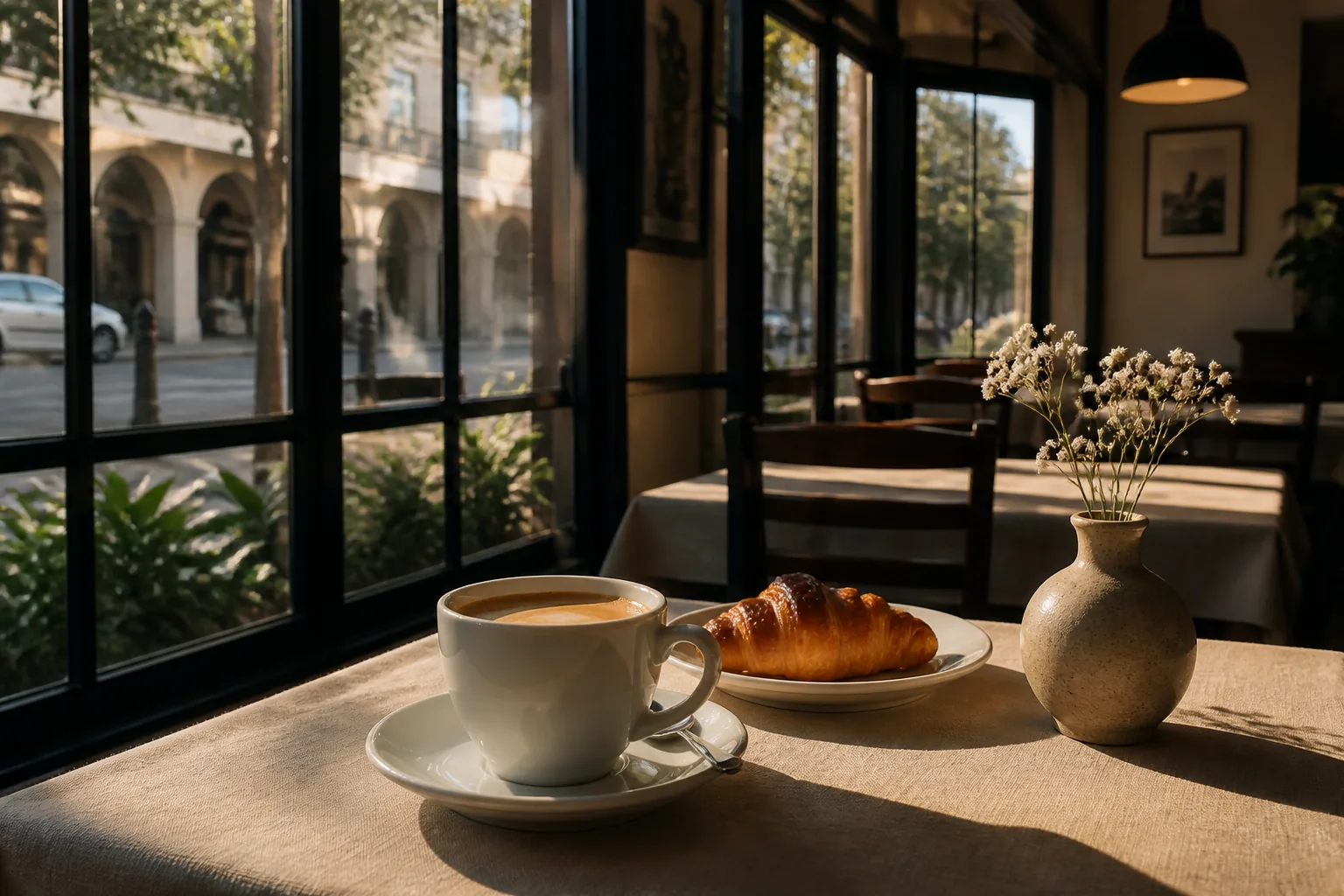 Morning table at Soin Arcade