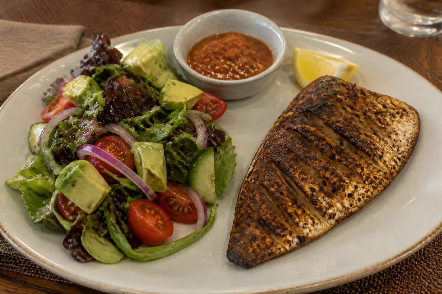 A close plate from the board