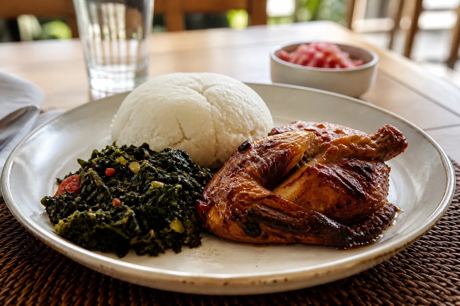 An African lunch plate